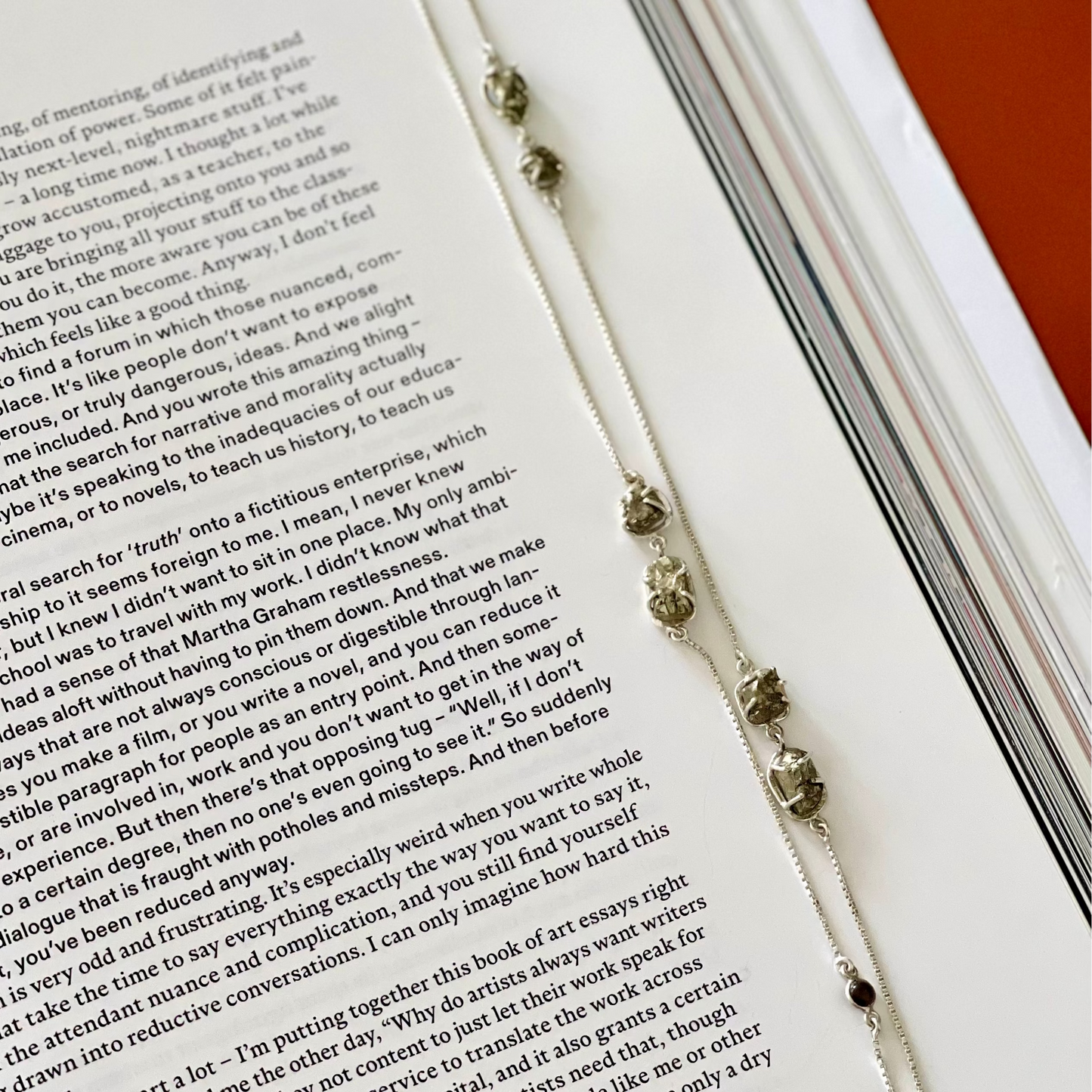 שרשרת כסף 925 איכותית עם אבני פיריט