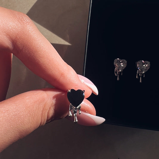 עגילי ״שר״ | "CHER" earrings (black)