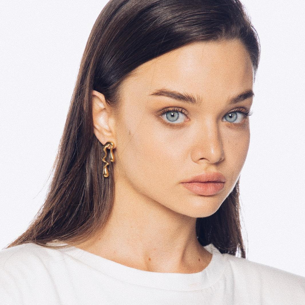 "EVA" earrings | עגילי ״אוה״ זהב
