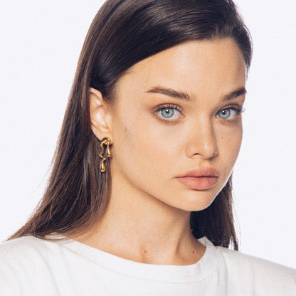 "EVA" earrings | עגילי ״אוה״ זהב