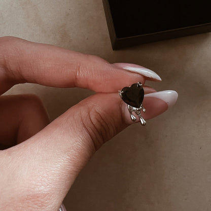 עגילי ״שר״ | "CHER" earrings (black)