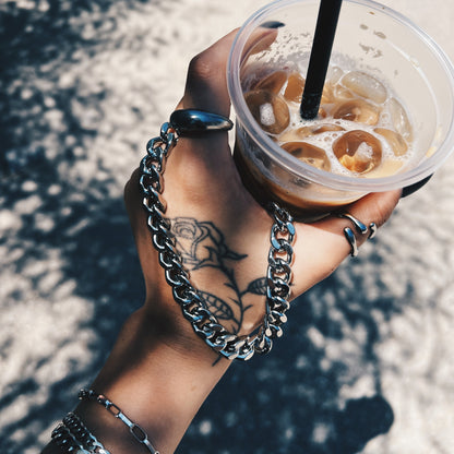 שרשרת שרשרת סטנסטיל גורמט ללוק יומיומי