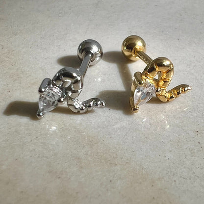 "SNAKE" earring | עגיל ״סנייק״
