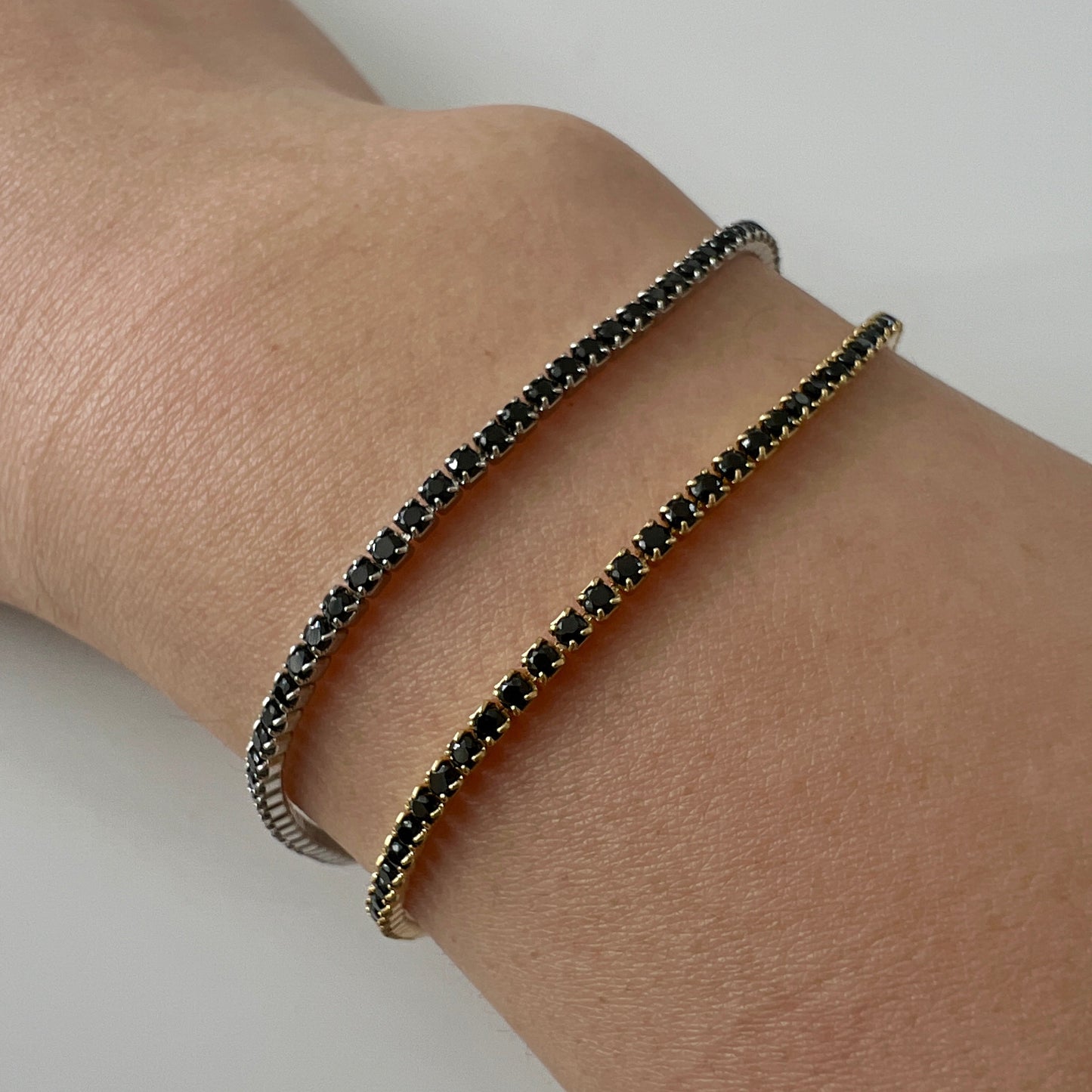 Black TENNIS bracelet | צמיד טניס שחור