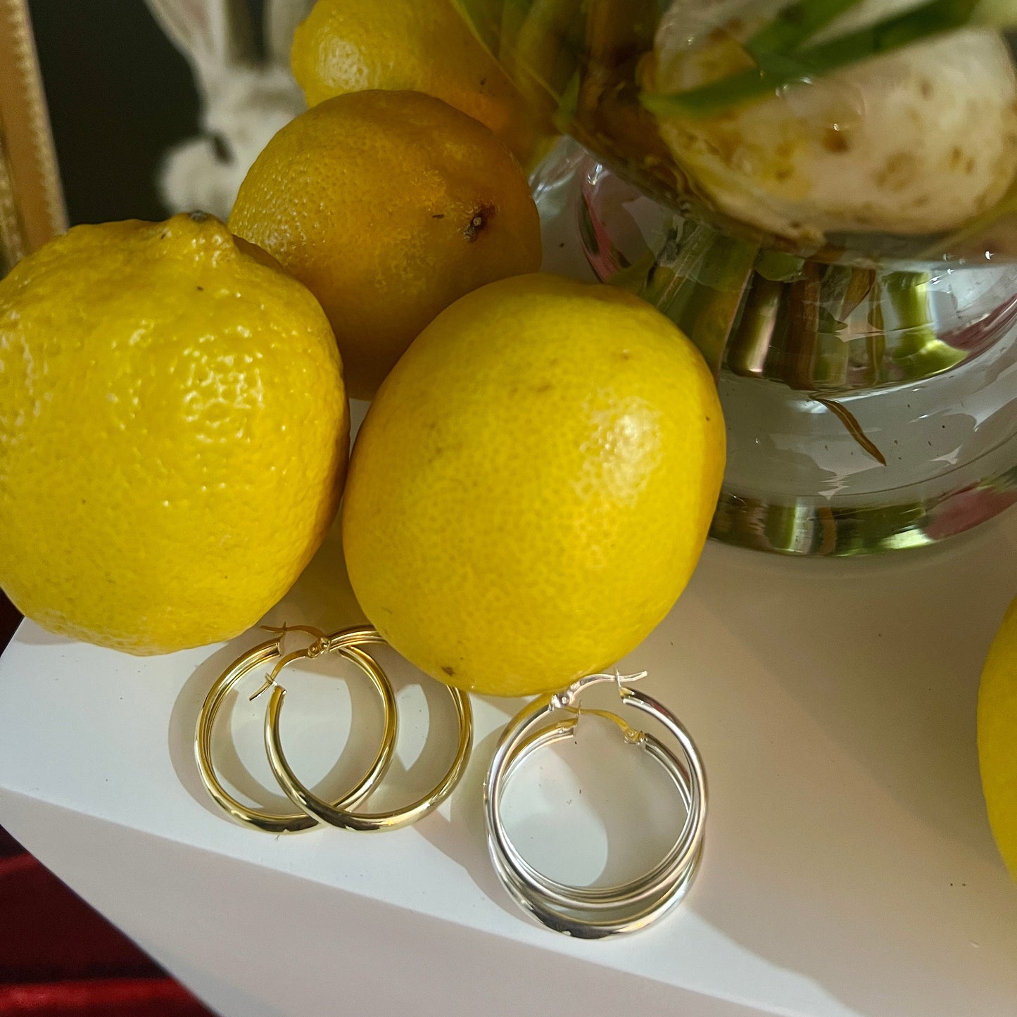 עגילי ״רובי״ | "RUBY" earrings