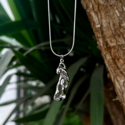 שרשרת 45 ס״מ עם מאריך ותליון אורגני