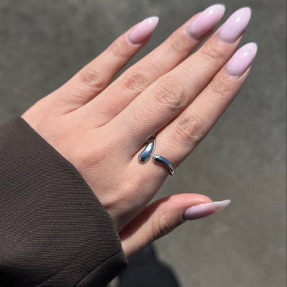 טבעת כסף פתוחה פרי סייז