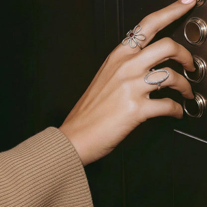 טבעת פרח תמונת אוירה